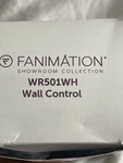Fanimation Wall Control/receiver 3 Fan Speeds & Light, White - Wr501wh. Fixed Price $80.00.