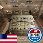 Erosebridal Gone Fishing Queen Comforter Setretro Lakeside Decor Bedding Set. Fixed Price $69.25.