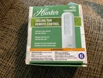Hunter 99392 Universal 3 Speed Ceiling Fan Handheld Remote Control In White. Fixed Price $10.99.