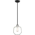 Livex Lighting 45511-04 Meadowbrook Pendant Black With Brushed Nickel Accents. Fixed Price $44.99.