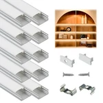 Muzata 10pack 6.6ft/2m U Shape Led Aluminum Channel With Milky White Cover U1sw. Fixed Price $80.99.