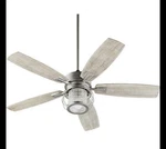 Quorum 352565 Galveston 52" 5-blade Ceiling Fan With Led Light Satin Nickel. Fixed Price $242.99.