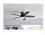 Home Decorators Ashby Park 52 In. White Led Matte Black Indoor Ceiling Fan. Fixed Price $93.50.