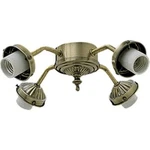 Accessory - 10 Inch 36w 4 Led Ceiling Fan Light Kit-antique Brass Finish. Fixed Price $60.95.