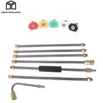 New High Pressure Washer Extension Wand 5 Cleaner Nozzle And Hose Kit 4000psi. Fixed Price $20.15.