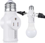 3 Prong Light Socket Adapter, E26 Bulb Outlet Adapter. Fixed Price $14.99.