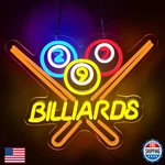 Billiards Neon Sign For Wall Decor Bright Led Light Business Billi. Fixed Price $56.68.