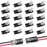 20pcs Double-wire Plug-in Connector Led Light Strip Connectors 2 Pin,. Fixed Price $10.10.