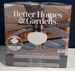 Better Homes & Gardens Indoor/outdoor Ceiling Fan Light Kit Frosted Globe New!!. Fixed Price $45.00.