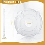 Cunno Two Ceiling Medallions Decorative Fan Fancy White 12" Paintable Both New. Fixed Price $12.00.