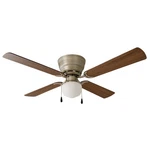 Mainstays 42" Hugger Indoor Ceiling Fan With Single Light, Satin Nickel, 4 Blade. Fixed Price $44.96.