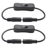Tronicspros 2pcs Led Strip Light Inline On/off Switch 30cm, Black (2pcs). Fixed Price $10.53.