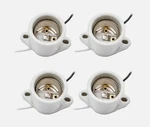4-pack E26 Ceramic Light Sockets, 600v 660w Lamp Holder & 9" 18awg Wire. Fixed Price $11.99.