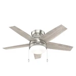 Hunter Fan 52 Inch Fresh White Indoor Ceiling With Light And Pull Chain. Fixed Price $106.99.