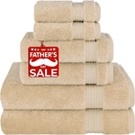 Cotton Paradise 6 Piece Towel Set, 100% Bath Beige. Fixed Price $59.27.