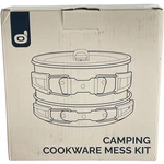 Odoland Camping Cookware Mess Kit Non-stick Lightweight Pot & Pan 9pc New. Fixed Price $29.80.