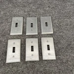 Lot Of 6 - Bowers 100-ts Steel Toggle Switch Electrical Box Cover Surface Mount. Fixed Price $14.99.