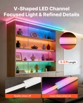 Vevor 20-pack 3.3 Ft/1m V Shape Led Aluminum Channel, With Milky Cover, End Caps. Fixed Price $50.64.