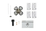 Ceiling Fan 4 Light Turtle Fitter Led In Antique Pewter. Fixed Price $114.95.