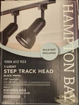 Hampton Bay 1-light Step Track Head Black Finish 1004 612 933,. Fixed Price $12.95.