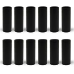Goochan 2 3 4 6 7 Inch Black Plastic Candle 3-inch Long / 12-pack, Matt. Fixed Price $12.74.