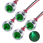 Dmwd 5pcs 12v-24v Energy Saving Led Indicator Light Mounting Hole 12mm, Green. Fixed Price $17.88.