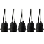 Bllndx Lamps Base 5pcs Waterproof Black Pigtail Lamp Socket 250v 6a. Fixed Price $16.70.