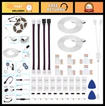 Icreating Led Strip Connector 4 Pin, Rgb 5050 Light Connectors Kit Includes. Fixed Price $31.99.