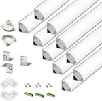 10-pack 3.3ft 1meter V Shape Led Strip Aluminum Channel Diffuser Silver. Fixed Price $37.90.