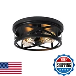 Elekeed 2-light Flush Mount Ceiling Light Fixture Farmhouse Lights Moder. Fixed Price $31.13.