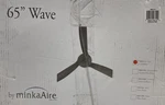 Minkaaire F855-cl Wave 65" 3 Blade Indoor Ceiling Fan W/ Remote - Coal. Fixed Price $309.99.
