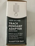 Hampton Bay 120v 150w White Linear Track Light Pendant / Chandelier Adapter. Fixed Price $7.99.