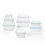 Glasslock Tempered Glass Food Storage Containers With Lids, 16 Pc (open Box). Fixed Price $32.16.