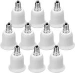Jackyled 10-pack E12 To E26 E27 Adapter Chandelier Light Socket White. Fixed Price $20.41.