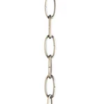Progress Lighting Polished Nickel 9-gauge Accessory Chain. Fixed Price $11.99.