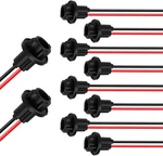 T10 W5w 194 Bulb Socket With Wire Pigtail, Universal Led Bulbs Pre-wired Harness. Fixed Price $12.98.