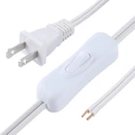 Lamp Cord Has Button Switch Ul304 2a/120v,plug,stripped Ends 6 Ft, White. Fixed Price $11.23.