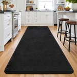 Keeko Black 2x8 Runner Rug: Ultra-soft Memory Foam, Non-slip, Washable Carpet. Fixed Price $64.52.
