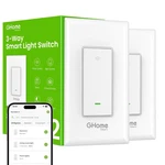 Ghome Smart Switch, 3 Way Light Wi-fi Switch Compatible With Alexa And Google Ho. Fixed Price $48.95.