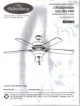 Instruction Installation Guide Owner Manual-harbor Breeze Crosswinds Ceiling Fan. Fixed Price $14.98.