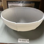 Casablanca 99061 White Cased Transitional Ribbed Glass Bowl For 99023 Nob. Fixed Price $44.90.