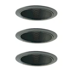 Nora Lighting Ntm-30b Two-toned 6 Baffle Recessed Trim - Black / (3pk). Fixed Price $22.22.