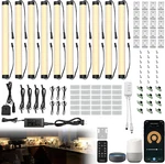 Under Cabinet Lights Kit, Led Smart Dimmable Strip Lighting Fixtures, 24v Plug I. Fixed Price $243.96.