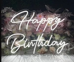 Ulalaza Led Neon Sign Night Light For Wall 16.1" X 11", Happy Birthday A. Fixed Price $39.51.