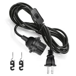 Jimosoon 20ft Pendant Light Cord, Plug In Socket E26 E27 Hanging Black. Fixed Price $20.49.