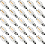 Austin Coast 25pack Led Night Light Bulbs, C7 Candelabra E12 Ch. Fixed Price $25.19.