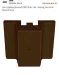 Lighting Group R29 Bz Trac-lite Floating Electrical Feed, Bronze(b614). Fixed Price $15.99.