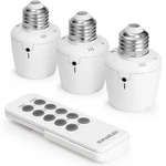 Suraielec Remote Control Light Socket, E26 E27 Bulb Base, 100ft Range, White. Fixed Price $32.70.