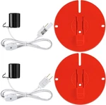 Meonum 2 Pack Blow Mold Light Kit Replacement For Mb48, E26 E27 Medium Red. Fixed Price $21.01.