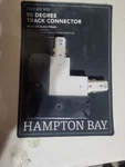 Hampton Bay 90 Degree Track Connector White Or Black New. Fixed Price $14.95.